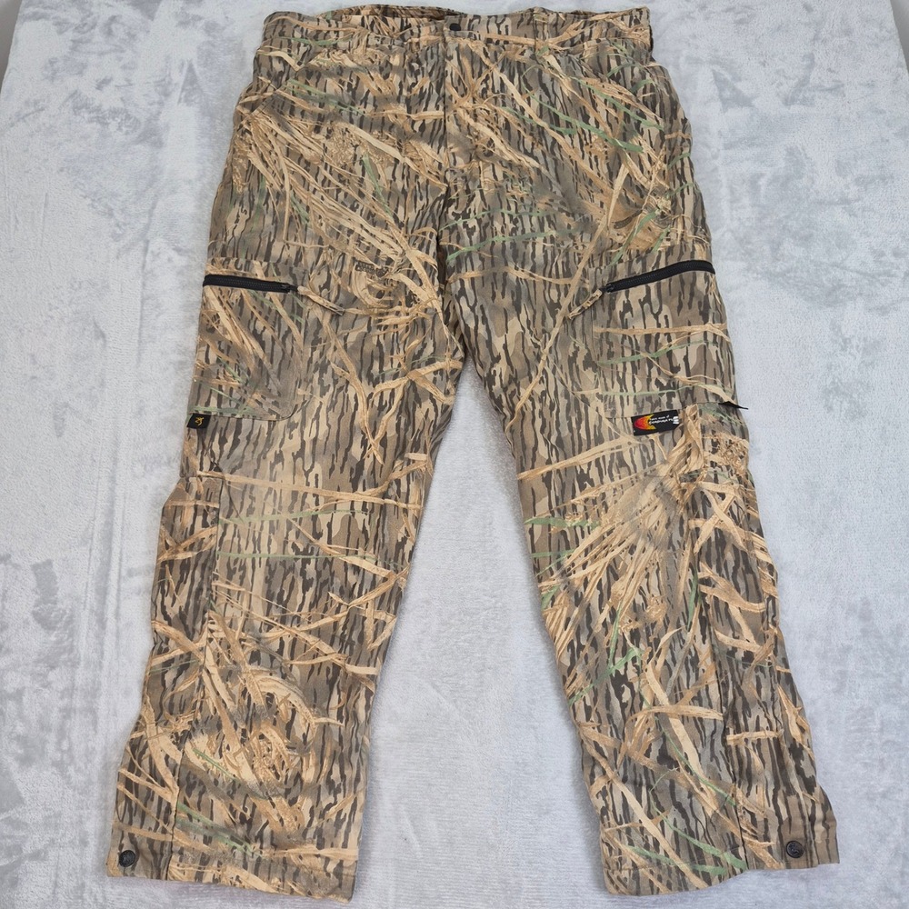Browning Gore-Tex Mossy Oak Shadow Grass Camo Hunting Pants XL Cordura Plus